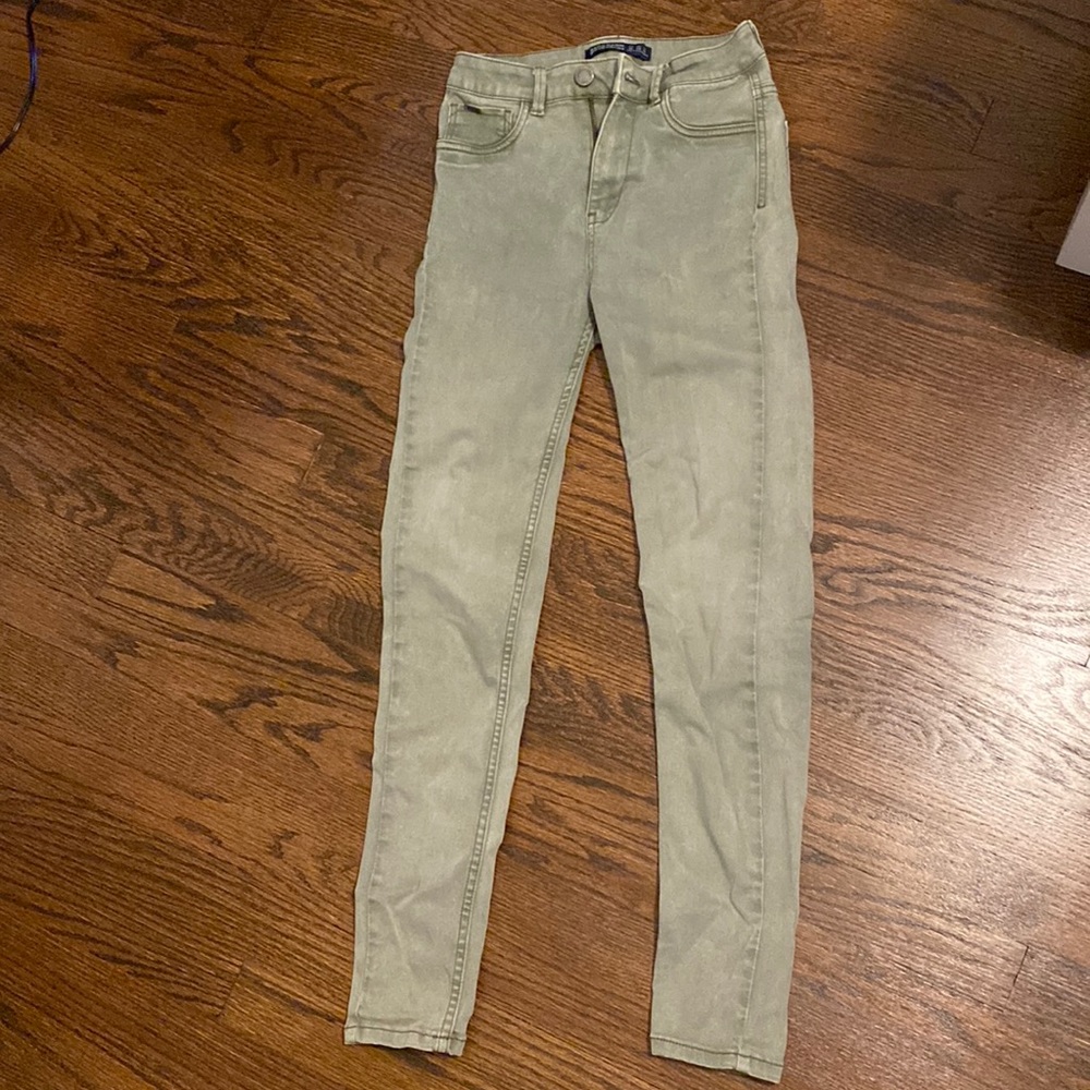 Zara light green jeans